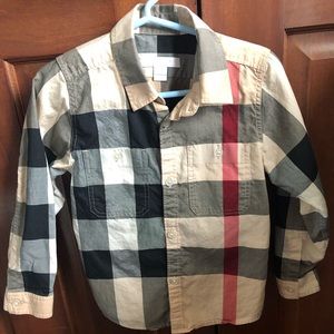 Boys Burberry button down